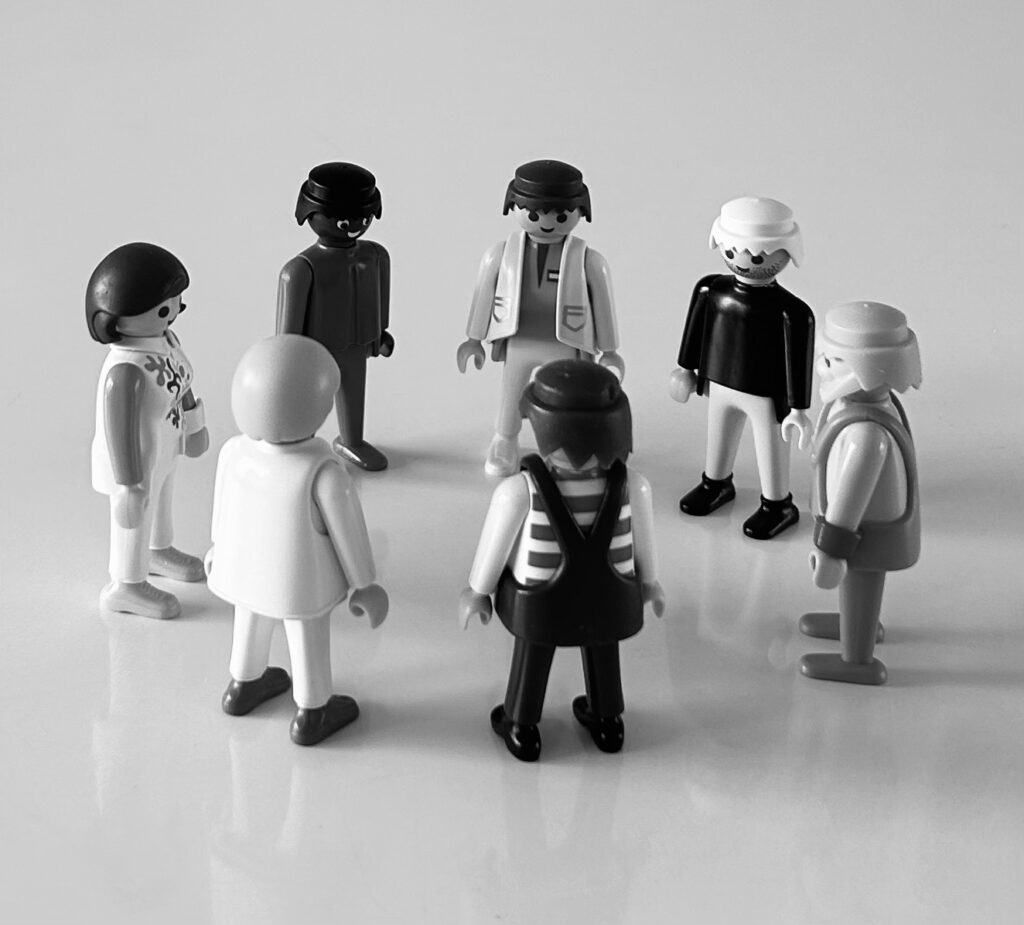 een groep van 7 personen